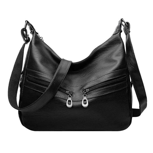 Zipper PU Leather Fashion Bag - L & M Kee, LLC