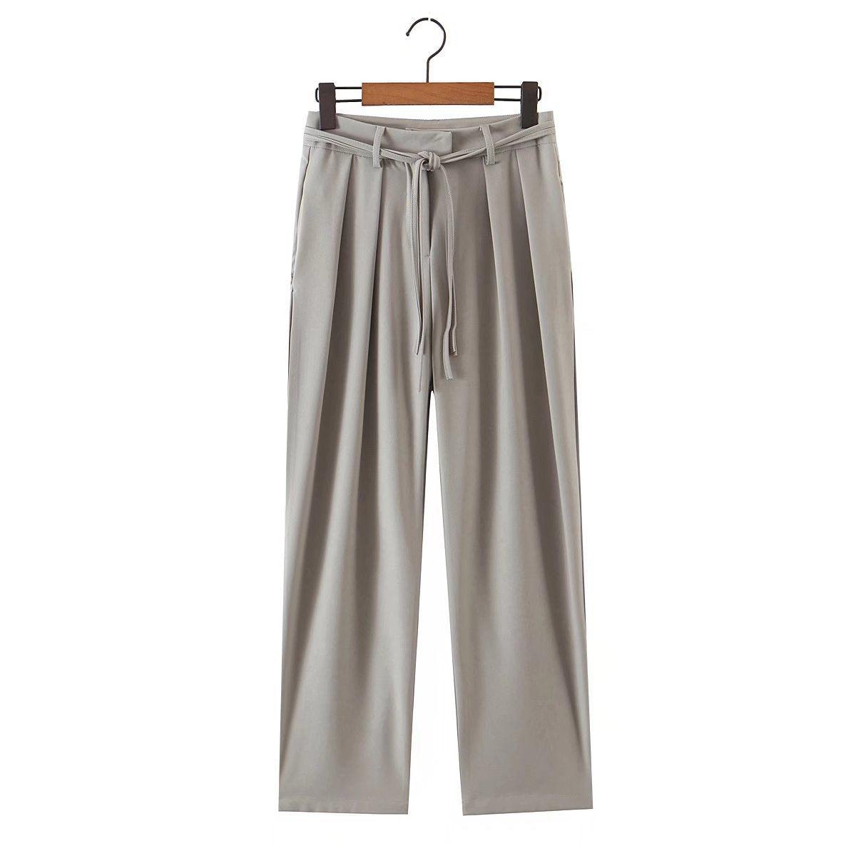 Gray Retro Straight Pants Suit - L & M Kee, LLC