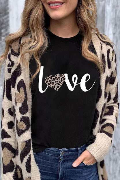 Sequin Heart Graphic Tee - L & M Kee, LLC