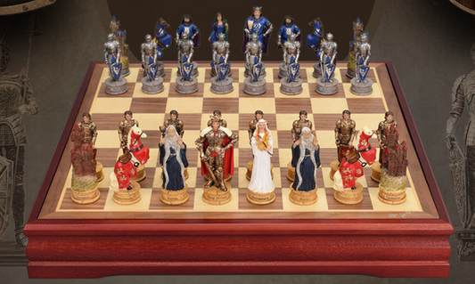 Three-dimensional Character Chess Set Large Character Checkers - L & M Kee, LLC