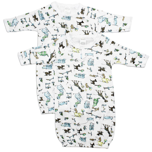 Printed Infant Gowns - 2 Pack 911U - L & M Kee, LLC