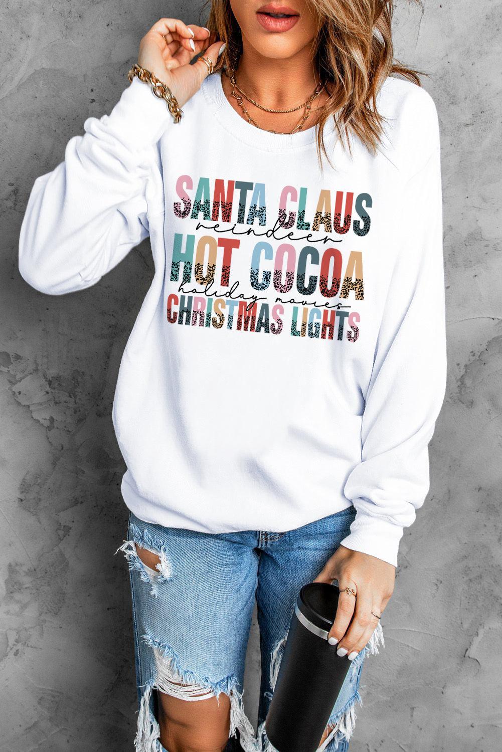 Father Christmas Embroidered Sweatshirt - L & M Kee, LLC