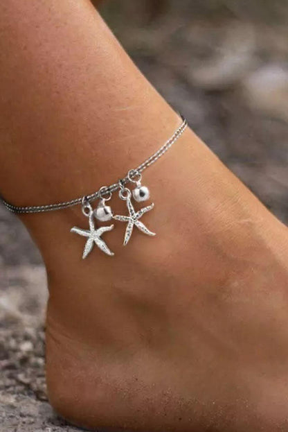 Starfish Bell Dual-Layered Anklet - L & M Kee, LLC