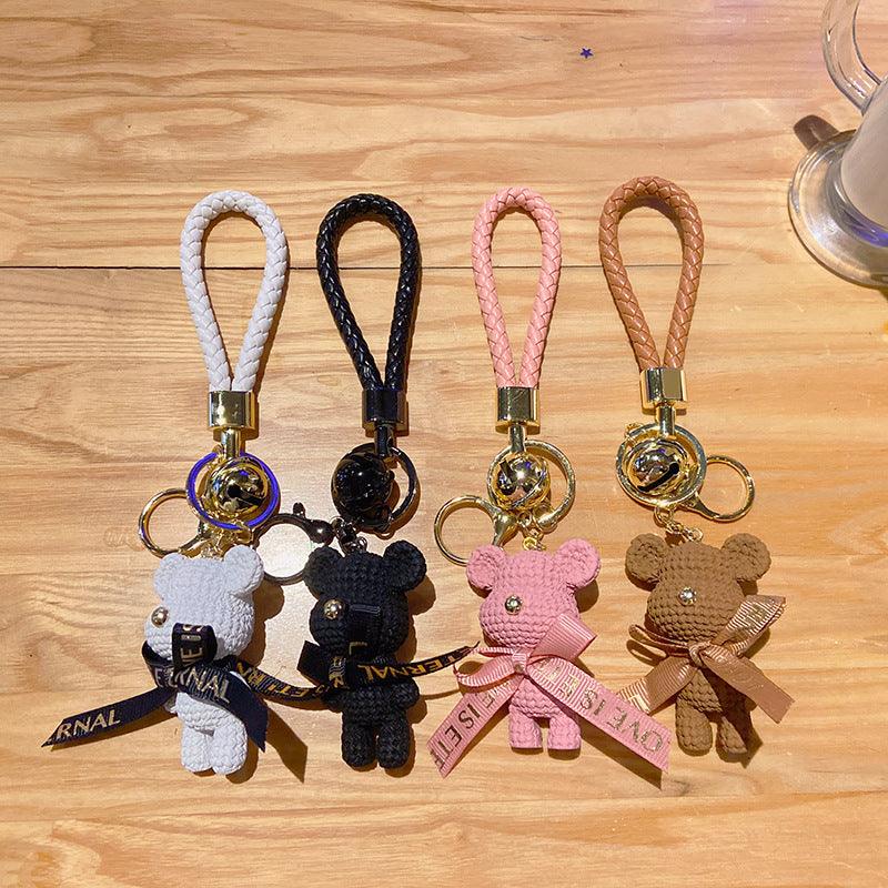 Cute Bow Tie Bear Key Chain - L & M Kee, LLC