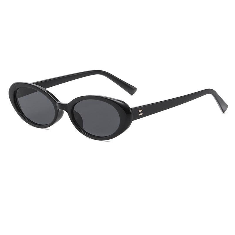 Oval Small Frame Hip-Hop Sunglasses - L & M Kee, LLC