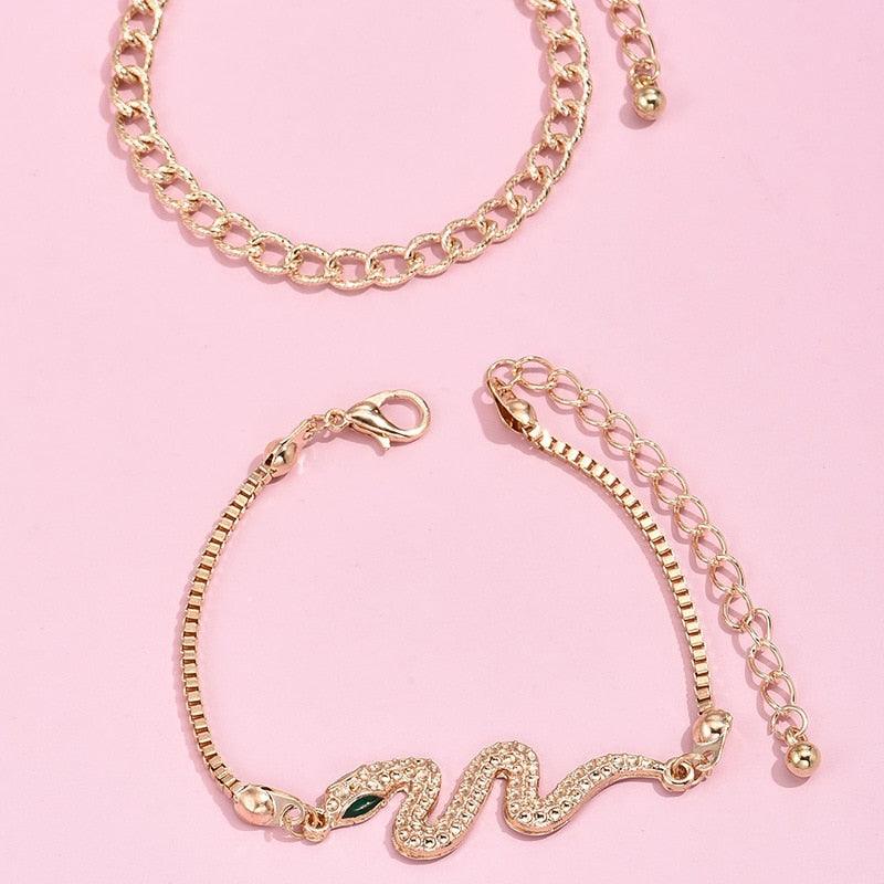 Crystal Snake Bracelet - L & M Kee, LLC