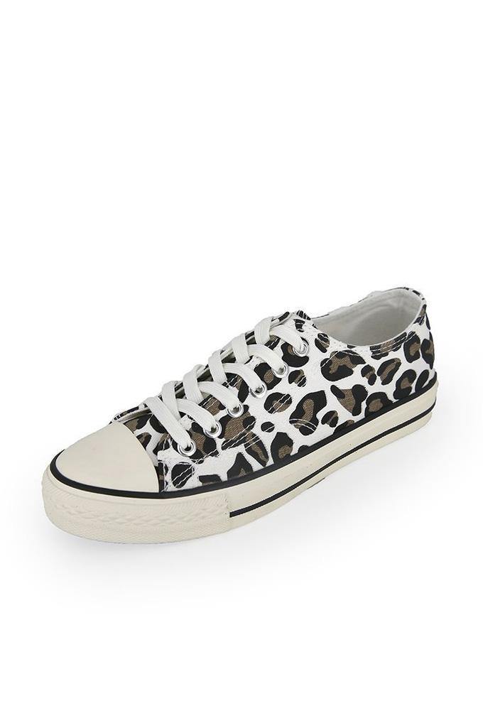 Print Lace up Canvas Shoes - L & M Kee, LLC