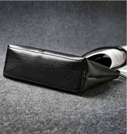 Zipper Leather Crossbody Handbag - L & M Kee, LLC