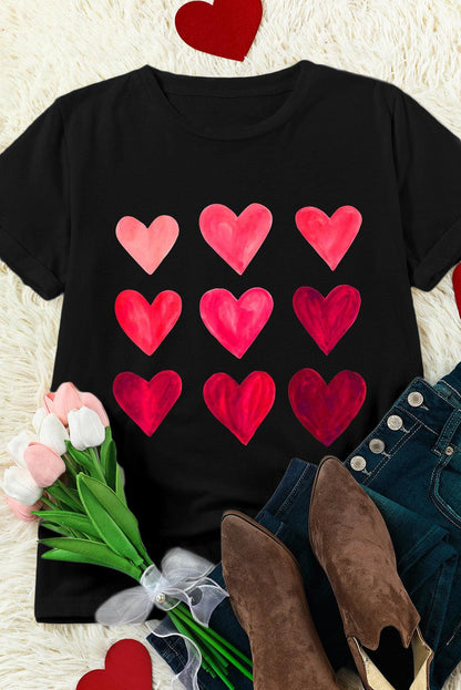 Sequin Heart Graphic Tee - L & M Kee, LLC