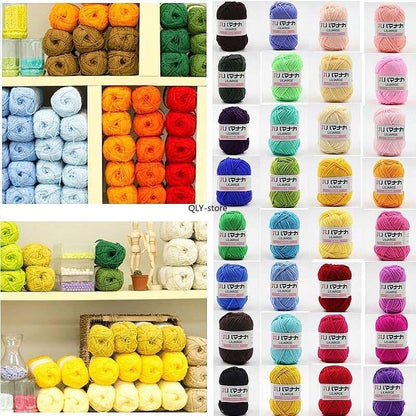 25g Soft Cotton Knitted hand LOT Craft Baby Yarn 4PLY soft Sweater Knitting NEW Colorful Wool Craft Colours Crochet Supersoft - L & M Kee, LLC