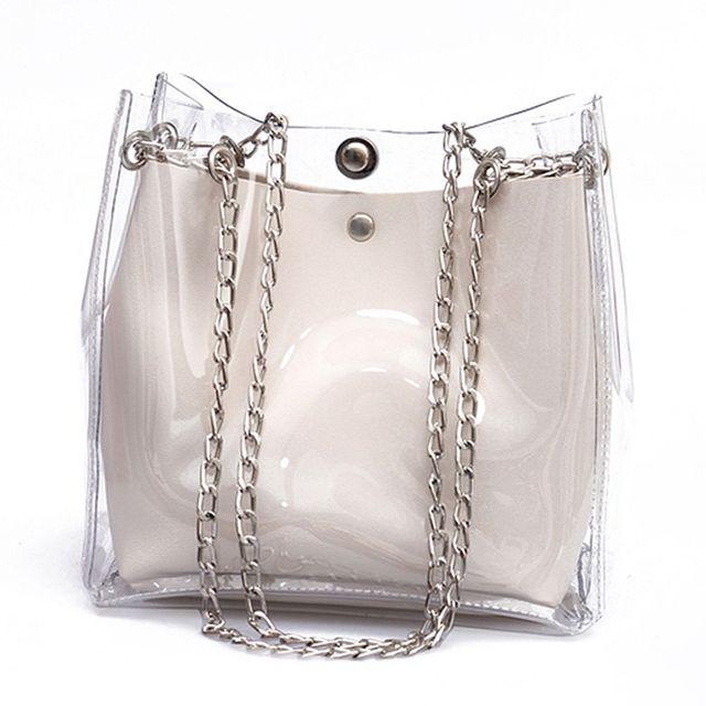 Small Transparent Bucket Bag - L & M Kee, LLC