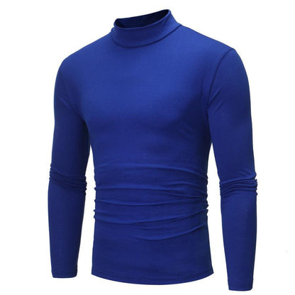 High Collar Men's Slim Long Sleeved T-Shirt - L & M Kee, LLC