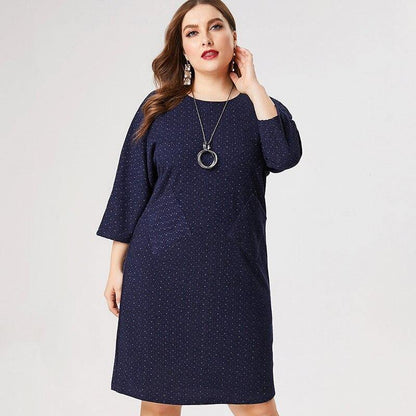 Plus Size Midi Sweater Dress | 4XL 5XL 6XL - L & M Kee, LLC