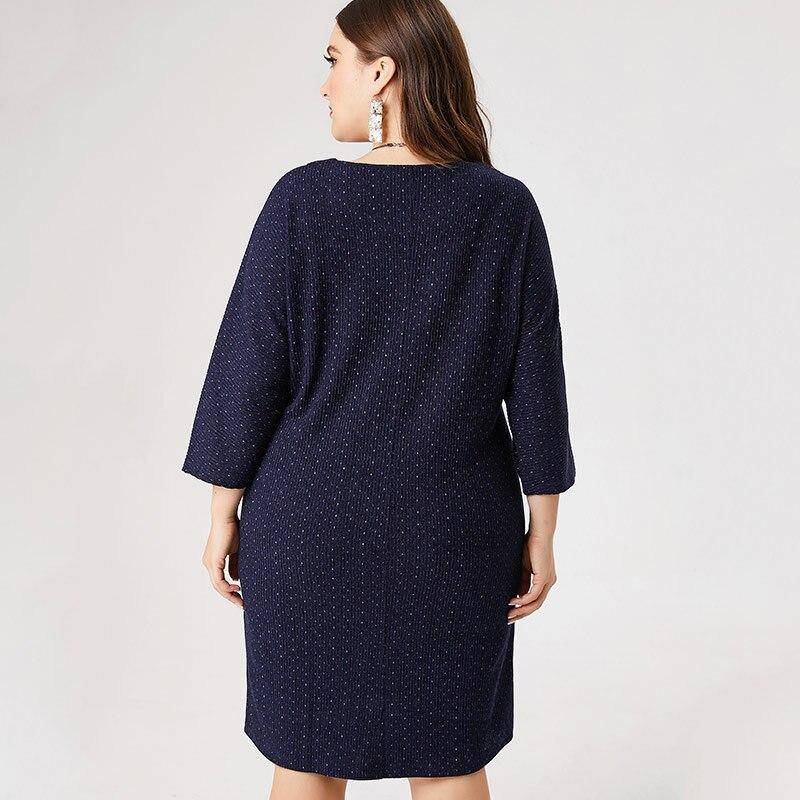 Plus Size Midi Sweater Dress | 4XL 5XL 6XL - L & M Kee, LLC