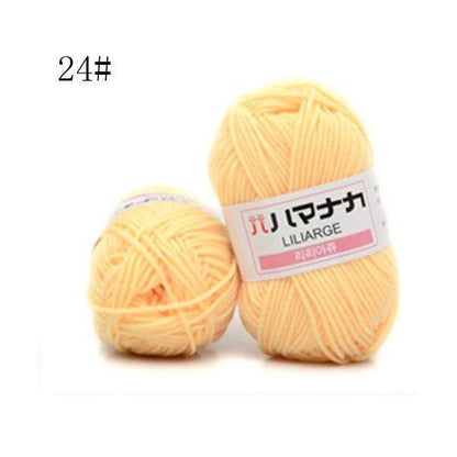 25g Soft Cotton Knitted hand LOT Craft Baby Yarn 4PLY soft Sweater Knitting NEW Colorful Wool Craft Colours Crochet Supersoft - L & M Kee, LLC