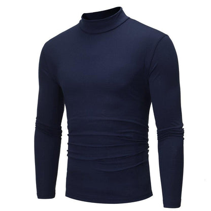 High Collar Men's Slim Long Sleeved T-Shirt - L & M Kee, LLC