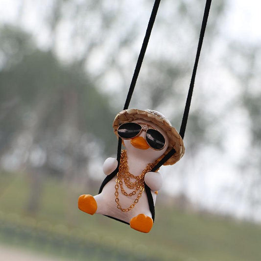 Swing Duck Car Rearview Mirror Pendant - L & M Kee, LLC