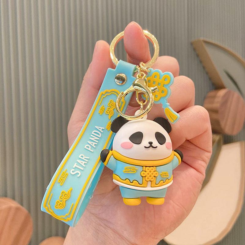 Cute Cartoon Panda Mascot Keychain - L & M Kee, LLC