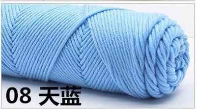 1pcs 60 Color Thick Yarn for Knitting Natural Soft Milk Cotton Yarn Hand Knitting Thread Wool Yarn Lover Scarves Knitting yarn-L & M Kee, LLC