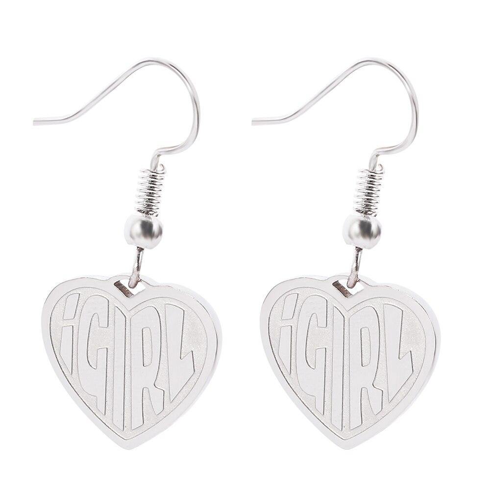 IGirl Heart Earrings - L & M Kee, LLC