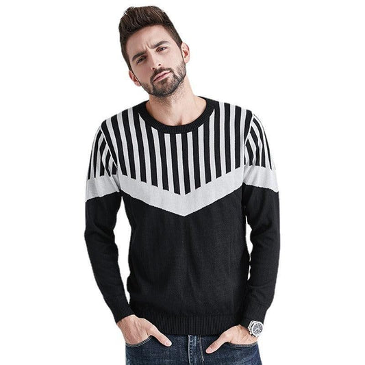 Men's Round Neck Long Sleeve Sweater - L & M Kee, LLC