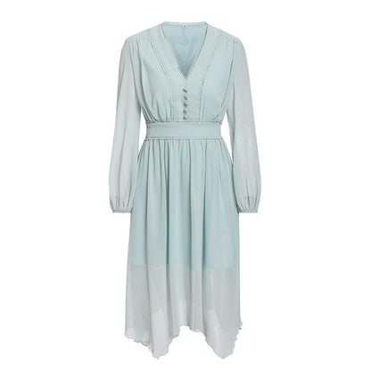 Elegant Chiffon Romantic Midi Dress - L & M Kee, LLC