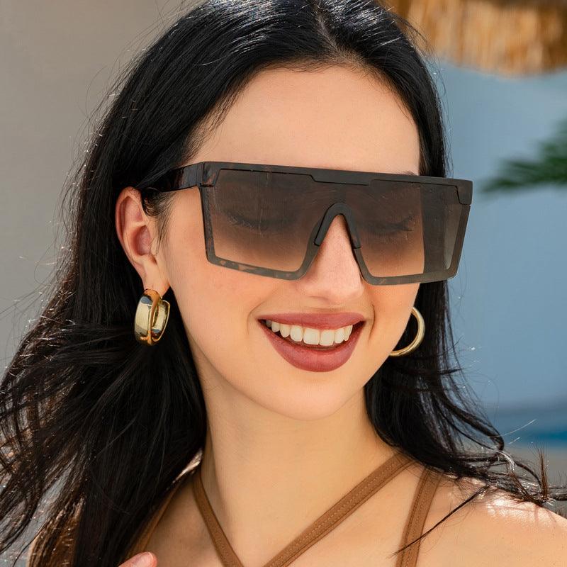 Square Half Frame Sunglasses - L & M Kee, LLC