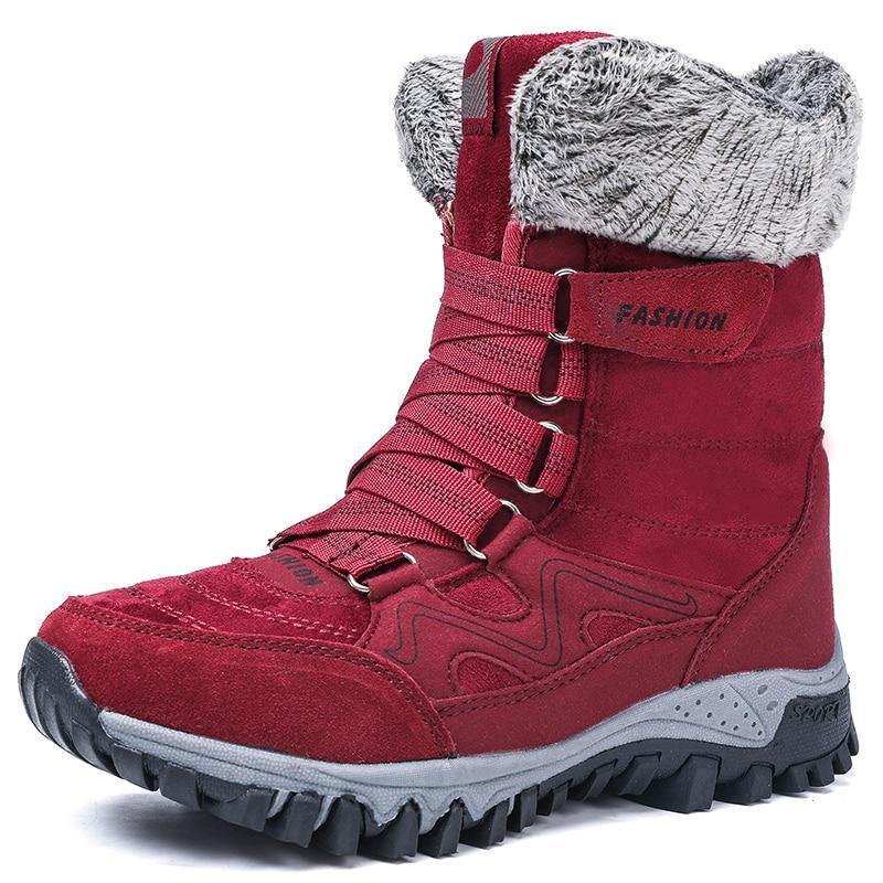 New Fashion Suede Leather Women Snow Boots 36-42 - L & M Kee, LLC
