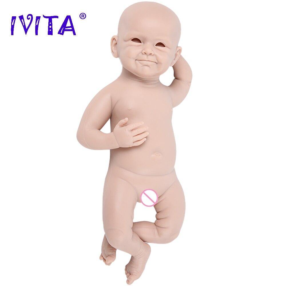IVITA Silicone Reborn Baby Doll 3 Colors Eyes Choices Lifelike - L & M Kee, LLC