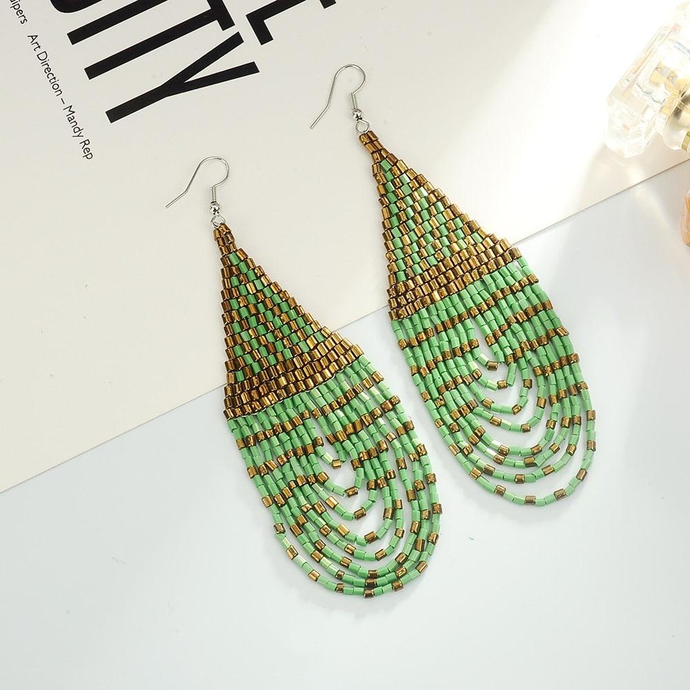 Boho Dangle Waterdrop Earrings - L & M Kee, LLC