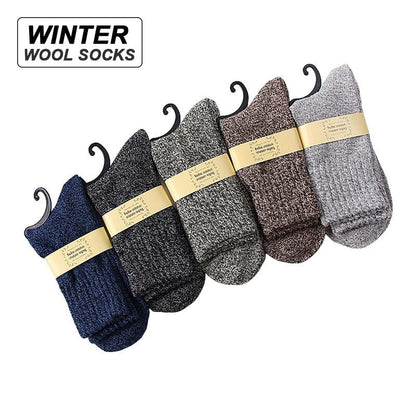 New 5 Pair Men's Wool Socks - L & M Kee, LLC