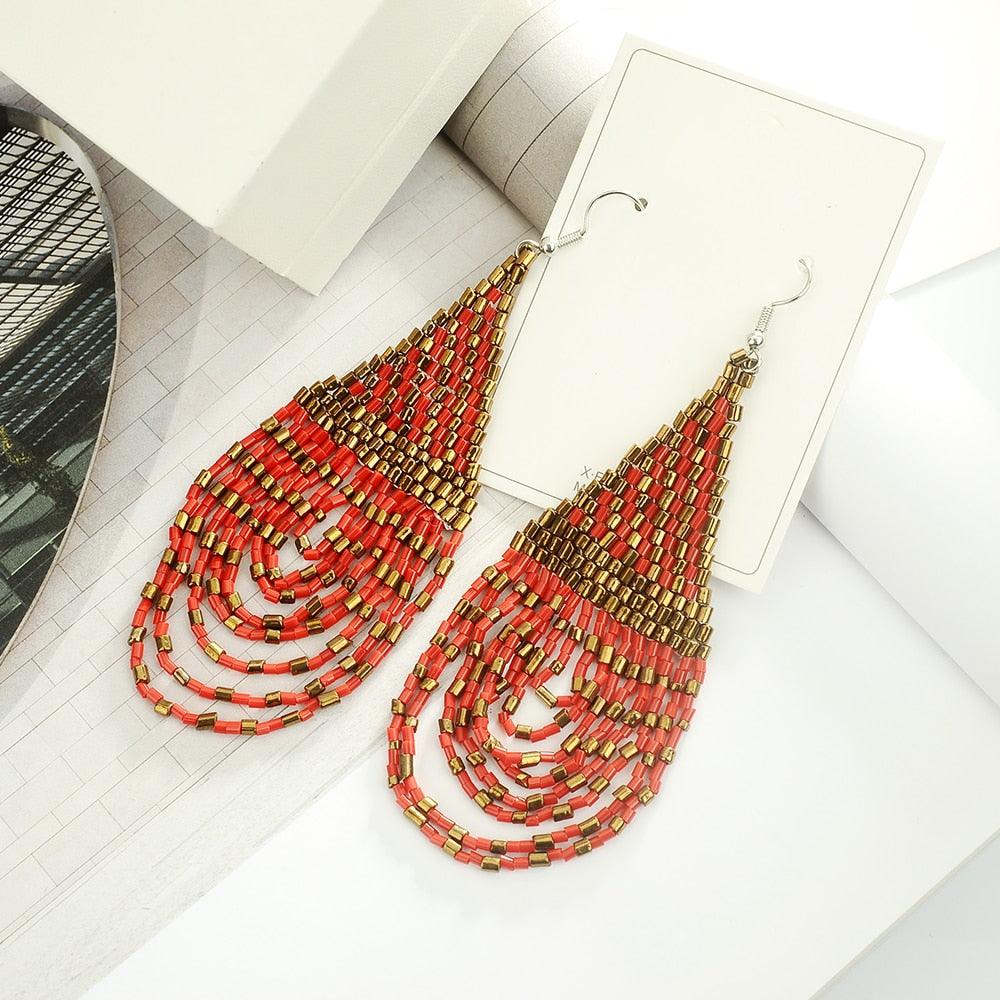 Boho Dangle Waterdrop Earrings - L & M Kee, LLC