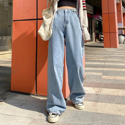 Baggy Streetwear High Waist Jeans - L & M Kee, LLC