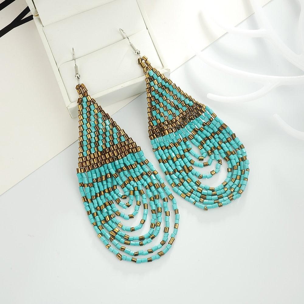 Boho Dangle Waterdrop Earrings - L & M Kee, LLC