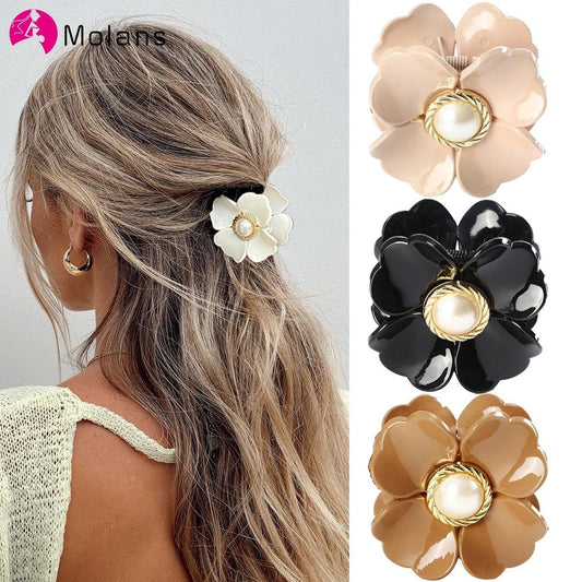 Sweet Flower Shape Hair Clip - L & M Kee, LLC