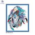 Joy Sunday Rainbow Horse Count Cross Stitch Kit 11ct 14ct - L & M Kee, LLC