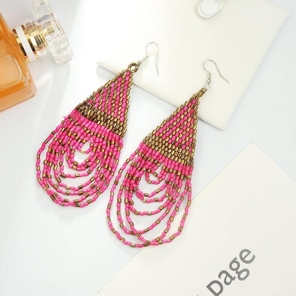 Boho Dangle Waterdrop Earrings - L & M Kee, LLC