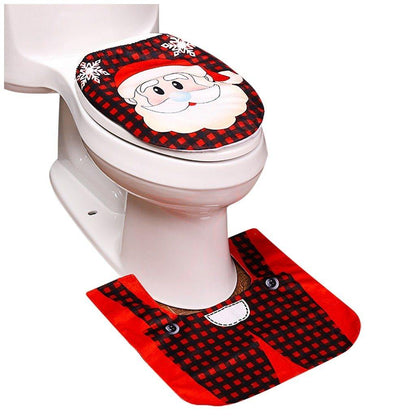 Christmas Toilet Decoration Santa Claus Bathroom Set - L & M Kee, LLC