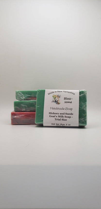 Hickory and Suede Goat's Milk Soap - Trial Size - L & M Kee, LLC