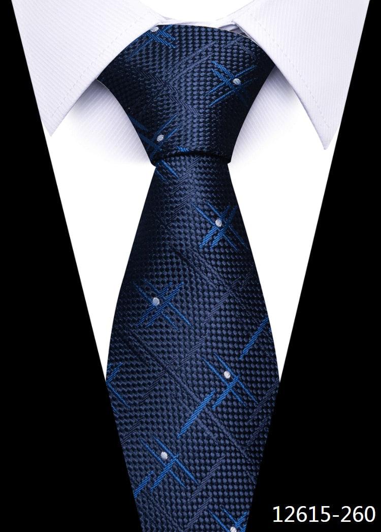 8 cm Silk Necktie Man's Office - L & M Kee, LLC