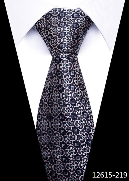 8 cm Silk Necktie Man's Office - L & M Kee, LLC