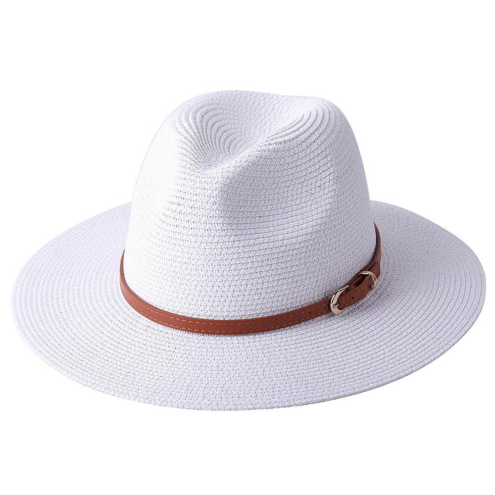 56-58-59-60CM Natural Panama Hat - L & M Kee, LLC