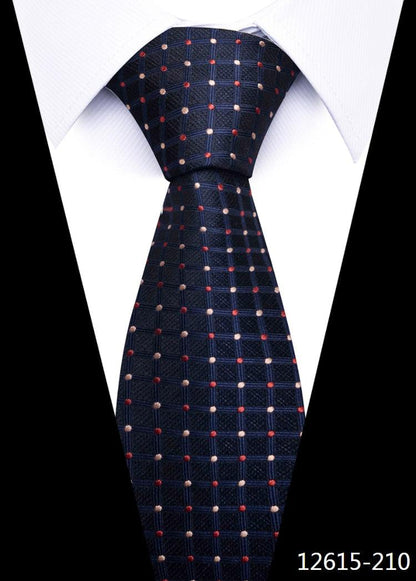 8 cm Silk Necktie Man's Office - L & M Kee, LLC