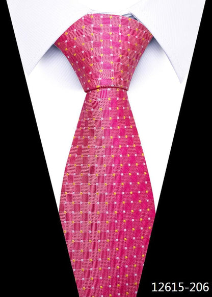 8 cm Silk Necktie Man's Office - L & M Kee, LLC