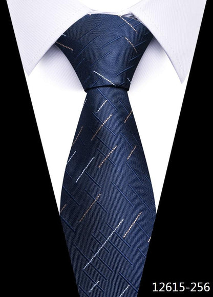 8 cm Silk Necktie Man's Office - L & M Kee, LLC