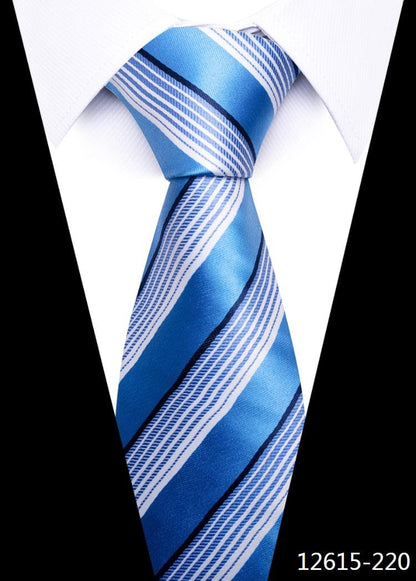 8 cm Silk Necktie Man's Office - L & M Kee, LLC