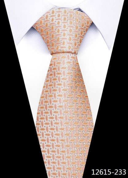 8 cm Silk Necktie Man's Office - L & M Kee, LLC