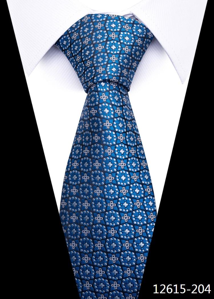 8 cm Silk Necktie Man's Office - L & M Kee, LLC