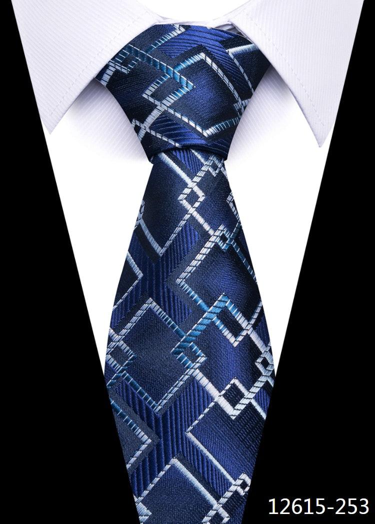 8 cm Silk Necktie Man's Office - L & M Kee, LLC