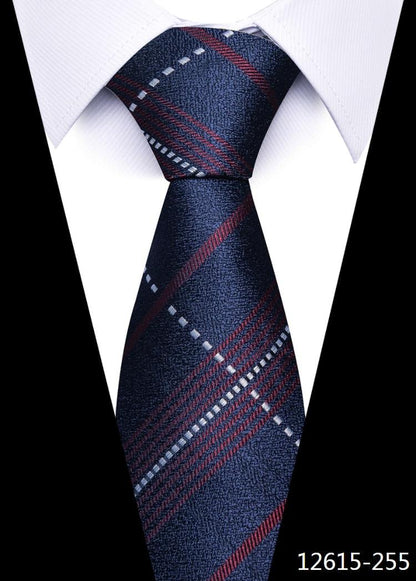 8 cm Silk Necktie Man's Office - L & M Kee, LLC